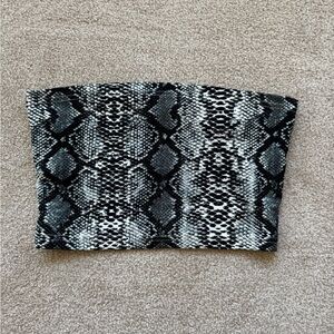 SHEIN snakeskin tube top